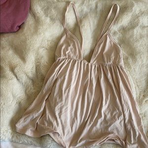 Free people baby pink babydoll top